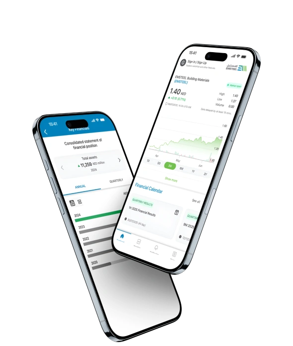 Emsteel app on devices